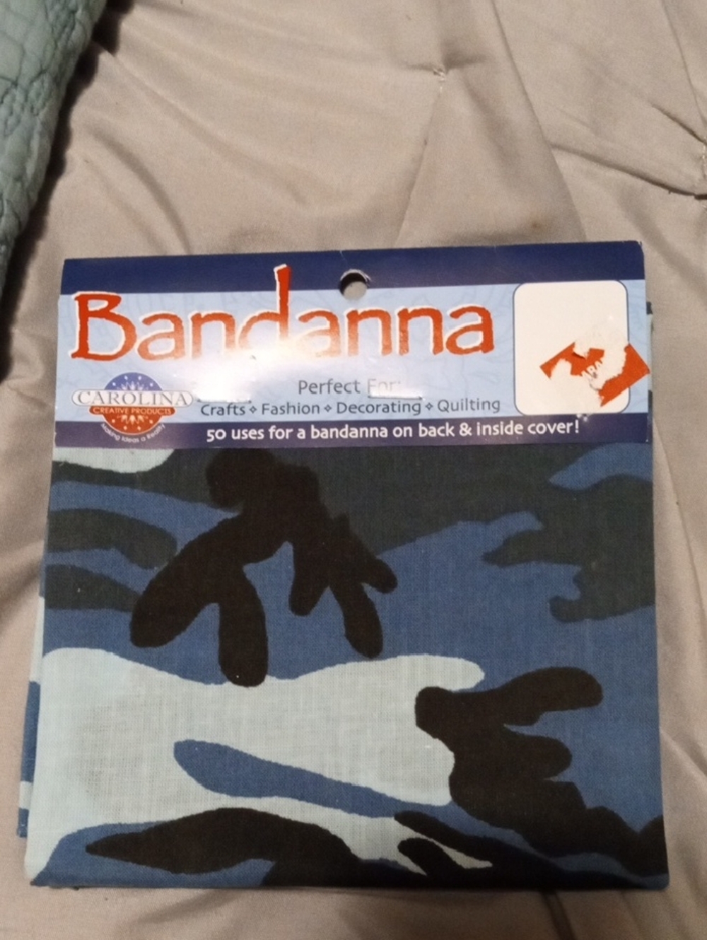Bandanna Blue Camo Cotton Bandana - Carolina